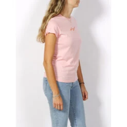 T-shirt Slim Logo Signature Rose Femme - Hugo 8 T-shirt Slim Logo Signature Rose Femme - Hugo -Vero Vetements Magasin t shirt slim logo signature rose femme hugo 1 2