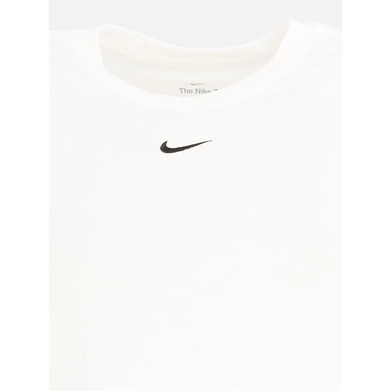 T-shirt Sport Crop Essential Blanc Femme - Nike 6 T-shirt Sport Crop Essential Blanc Femme - Nike – Image 4