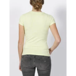 T-shirt Strass Glitzy Vert Femme - Guess -Vero Vetements Magasin t shirt strass glitzy vert femme guess 1