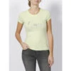 T-shirt Strass Glitzy Vert Femme - Guess -Vero Vetements Magasin t shirt strass glitzy vert femme guess