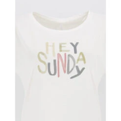 T-shirt Sunday Blanc Femme - Sun Valley -Vero Vetements Magasin t shirt sunday blanc femme sun valley 2