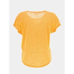 T-shirt Top Loose Orange Femme - Only -Vero Vetements Magasin t shirt top loose orange femme only 2