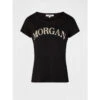 T-shirt Zanzi écriture Léopard Noir Femme - Morgan -Vero Vetements Magasin t shirt zanzi ecriture leopard noir femme morgan