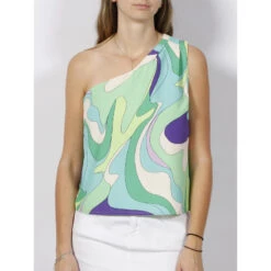 Top Asymétrique Opana Multicolore Femme - Morgan -Vero Vetements Magasin top asymetrique opana multicolore femme morgan 3