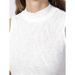 Top Avalon Mock Neck Crème Femme - Guess -Vero Vetements Magasin top avalon mock neck creme femme guess 3