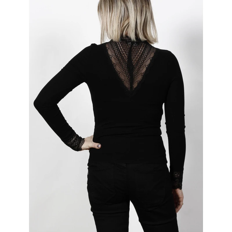Top Dentelle Tilde Noir Femme - Only 4 Top Dentelle Tilde Noir Femme - Only – Image 2