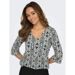 Top Imprimés Dora Beige Bleu Femme - Jacqueline De Yong 8 Top Imprimés Dora Beige Bleu Femme - Jacqueline De Yong -Vero Vetements Magasin top imprimes dora beige bleu femme jacqueline de yong 2