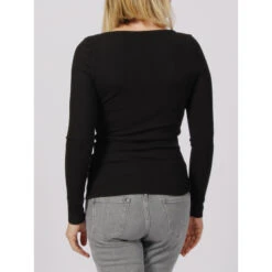 Top Manches Longues Karlee Jewel Noir Femme - Guess -Vero Vetements Magasin top manches longues karlee jewel noir femme guess 1